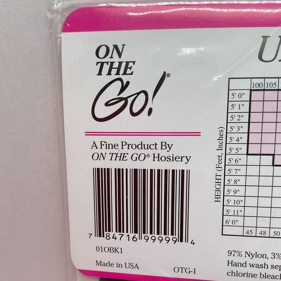 On the go Day Sheer Pantyhose Size 1 Small Off Black NIB - Picture 5 of 8